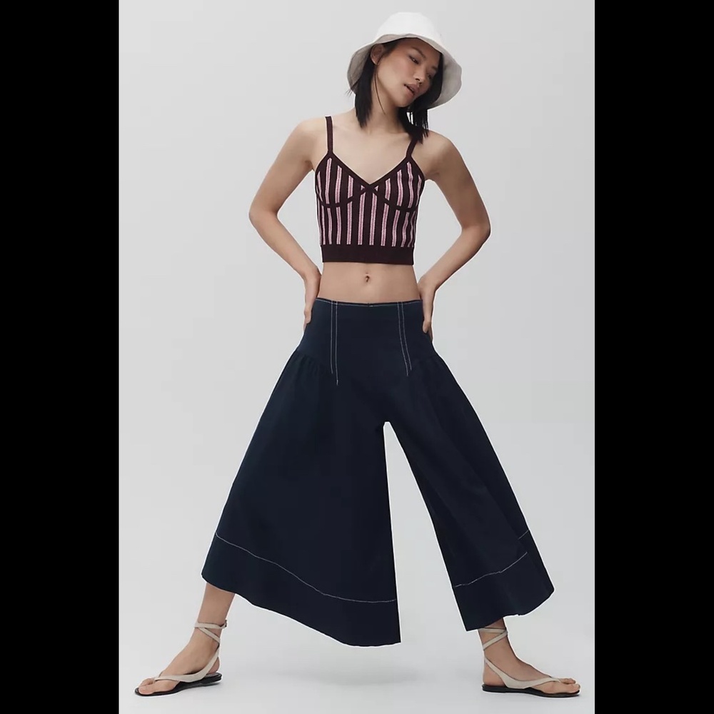 Anthropologie Linen Extended Waist Pants - Picture 5 of 16